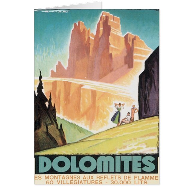 Montagne vintage de dolomites (Devant)