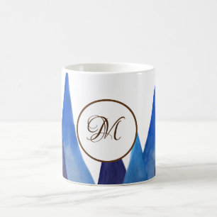 Montagnes Abstraites Monogram mug
