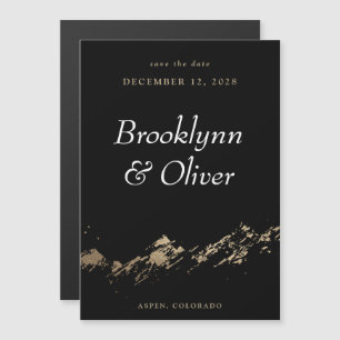 Montagnes Abstraites Vert foncé Enregistrer la dat