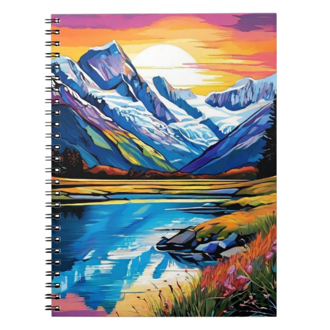 Montagnes de Nouvelle-Zélande | Journal carnet (Devant)