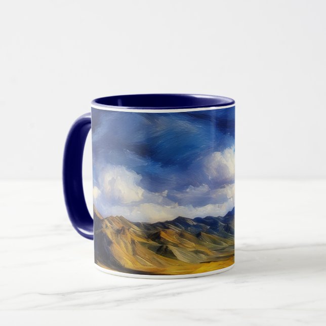 Montagnes en Utah Paysage Art Mug (Devant gauche)