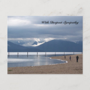 Montagnes et carte de sympathie de vers de bible