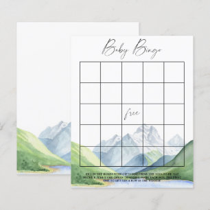 Montagnes - jeu de bingo bébé