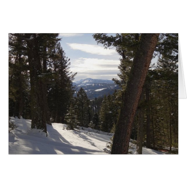 Montagnes Madison en hiver dans le Montana (Devant horizontal)