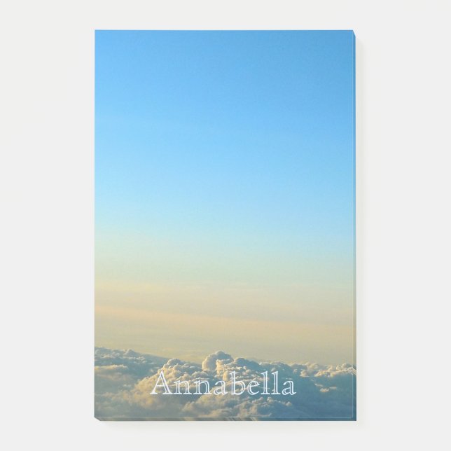 Montagnes nuageuses 4x6 Notes post-it (Devant)