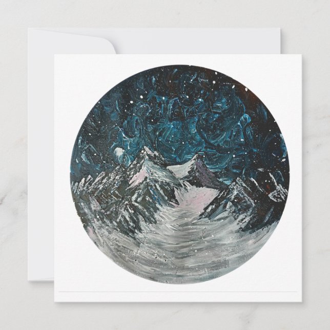 Montagnes par carte de nuit (Devant)