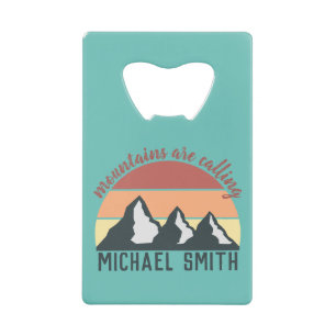 Montagnes pastel vintage appellent monogramme ciel