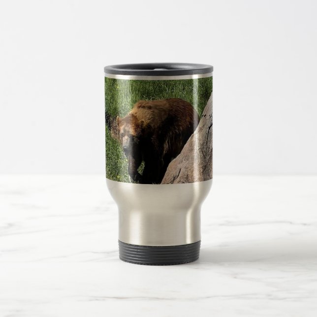 Montana Grizzly Oear Travel Mug (Centre)