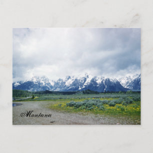 Montana Hills Paysage Belle carte postale des anné