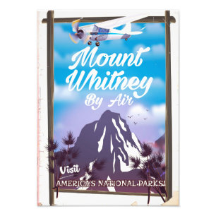 Monte Whitney, Classic California Travel poster