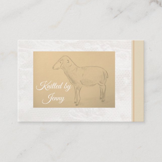 Montée par le carte de visite des moutons (Devant)