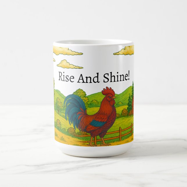 Monter Et Briller La Mug De Café Du Coq (Centre)