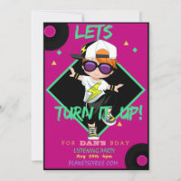 Monter une autre carte d'invitation de fête d'anni
