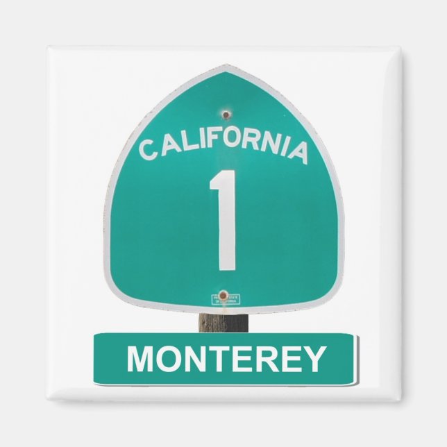 Monterey California Highway 1 Magnet (Devant)