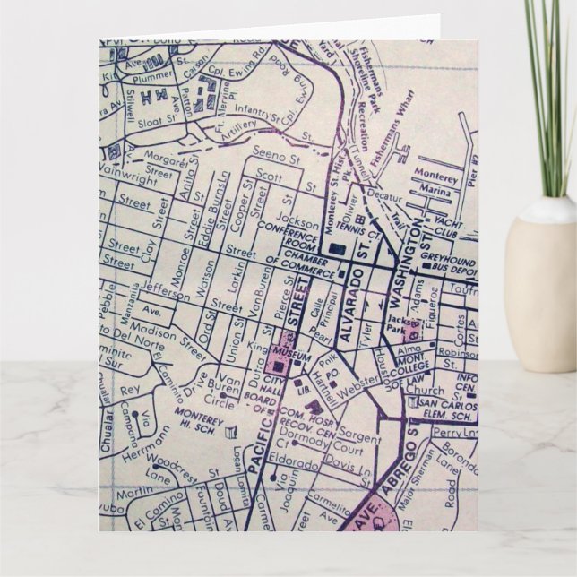 Monterey, carte de cru de CA (Devant)