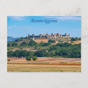 Monteriggioni skyline, Toscane, Italie Carte posta