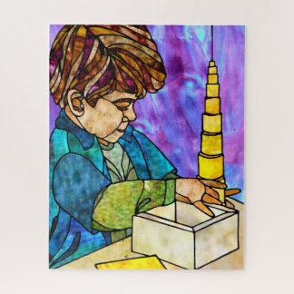 Montessori Yellow Knoss Cylinder Puzzle