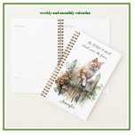 Montez au-dessus de la clôture Calendrier hebdomad<br><div class="desc">Le chatte d'aquarelle enchanteur a un message — une affirmation très positive pour vous rappeler de faire vos plans / organiser vos pensées et votre vie / et de grimper au-dessus de cette clôture et de les faire arriver. Parfait pour la maison / l'école / le travail (et tous les...</div>