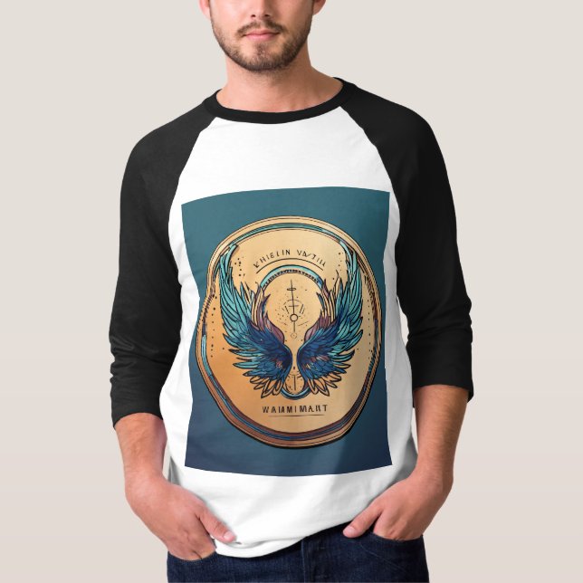 "Montez au-dessus : T-shirt imprimé Aigle" (Devant)