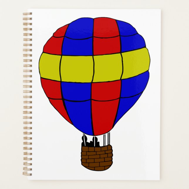 Montgolfière rouge, bleue et jaune (Devant)