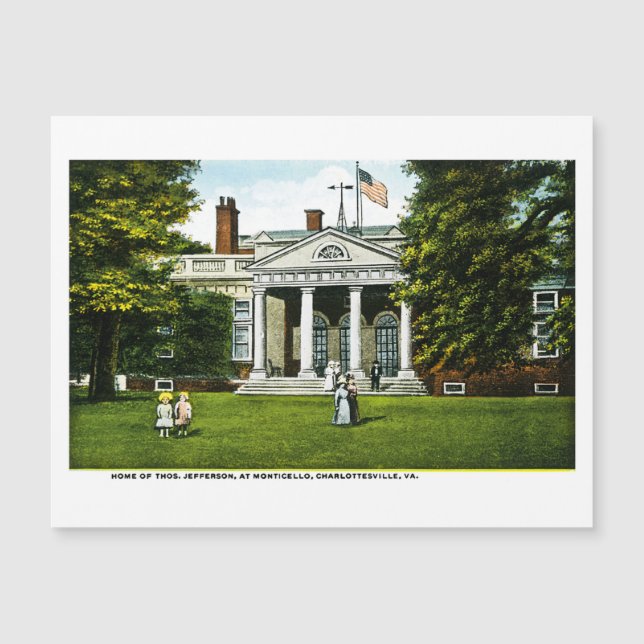 Monticello, Charlottesville, Virginia (Devant)