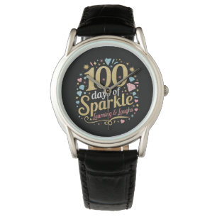 Montre 100 jours d'école Étincelle d'apprentissage et de