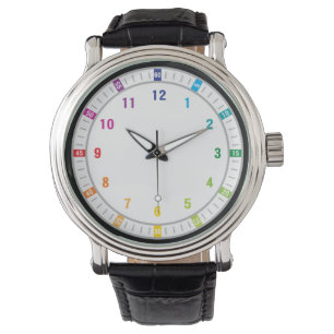 Montre 12 couleurs arc-en-ciel