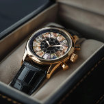 Montre 12 Photo Collage personnalisé<br><div class="desc">Affichez vos photos préférées sur cette belle montre personnalisée. Ajoutez le texte personnalisé d'un modèle ou d'un cadeau pour votre conjoint,  vos grands-parents,  votre grand-père,  etc.</div>