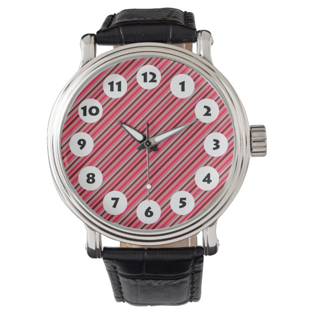 Montre 12 Spots - Bandes colorées (devant)