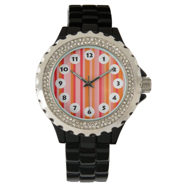 Montre 12 Spots - Bandes de couleurs (devant)