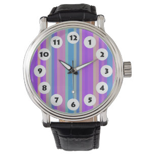Montre 12 Spots - Bandes de couleurs