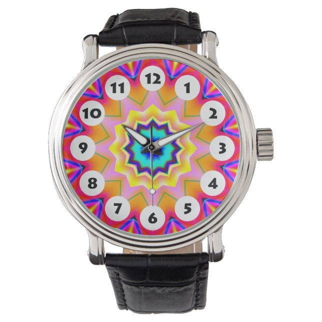 Montre 12 Spots - Colorful Mandala 038 (devant)