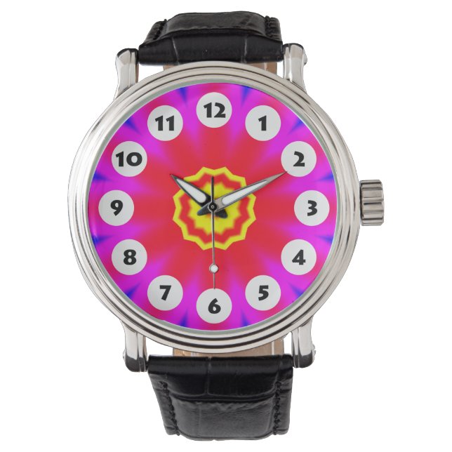 Montre 12 Spots - Colorful Mandala 08 (devant)