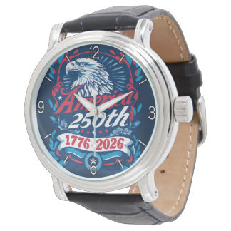 Montre 1776-2026 États-Unis 250e anniversaire Vintage Pat