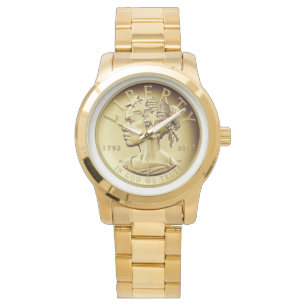 Montre 1792-2017 liberté américaine en haut relief