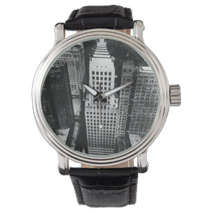 Montre 1960 :  Une vue aérienne d'un gratte-ciel de