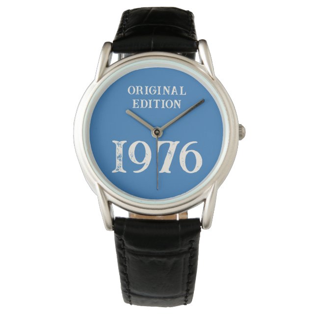 Montre 1976 Édition originale sur le bleu océanique (devant)