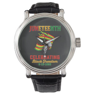 Montre 19e juin célébrant la liberté noire 6 19 1865