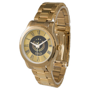 Montre #1 Numéros romains d'or DAD commémoratifs