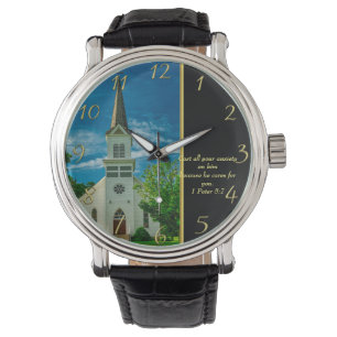 Montre 1 Pierre 5:7 Église blanche