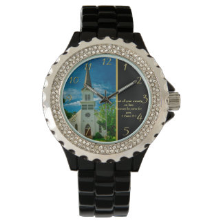 Montre 1 Pierre 5:7 Église blanche