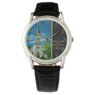 Montre 1 Pierre 5:7 Église Blanche  