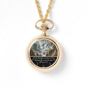 Montre 1 Pierre 5:7 La foi chrétienne a cascade