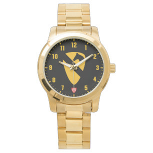 Montre 1ère division de cavalerie Acier inoxydable or