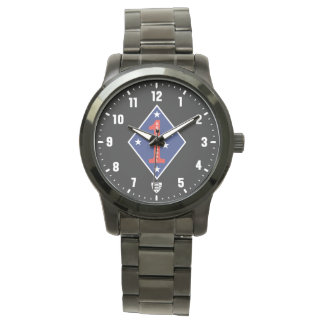 Montre 1ère Division des Marines Veteran BD Acier Inoxyda