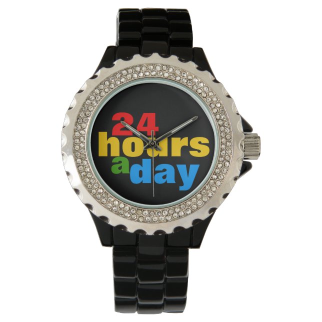 Montre 24 heures sur 24 couleurs (devant)
