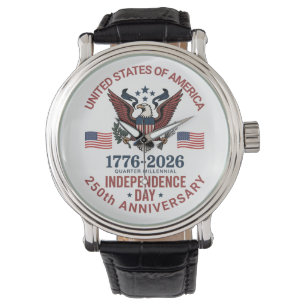 Montre 250e anniversaire 4 juillet - Patriotique Vintage