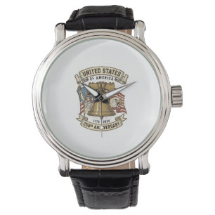 Montre 250e anniversaire des États-Unis Vecteur patriotiq