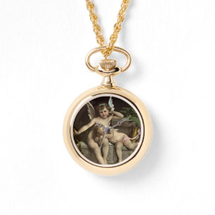 Montre 2 cupides rétro assis