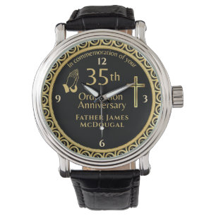 Montre 35E Ordination Anniversaire Prêtre PERSONNALISÉ